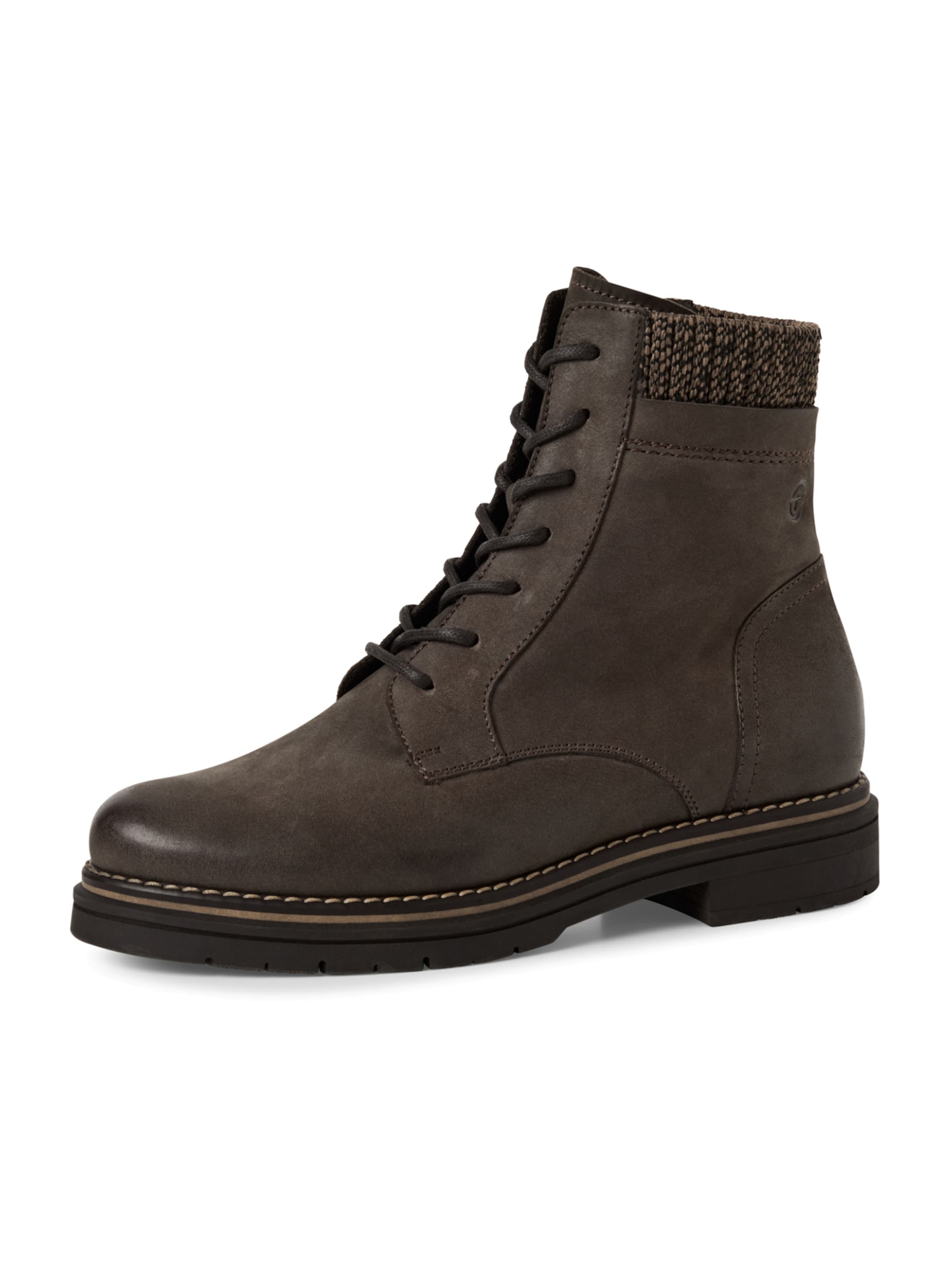 Tamaris Snørestøvletter i brun: forside