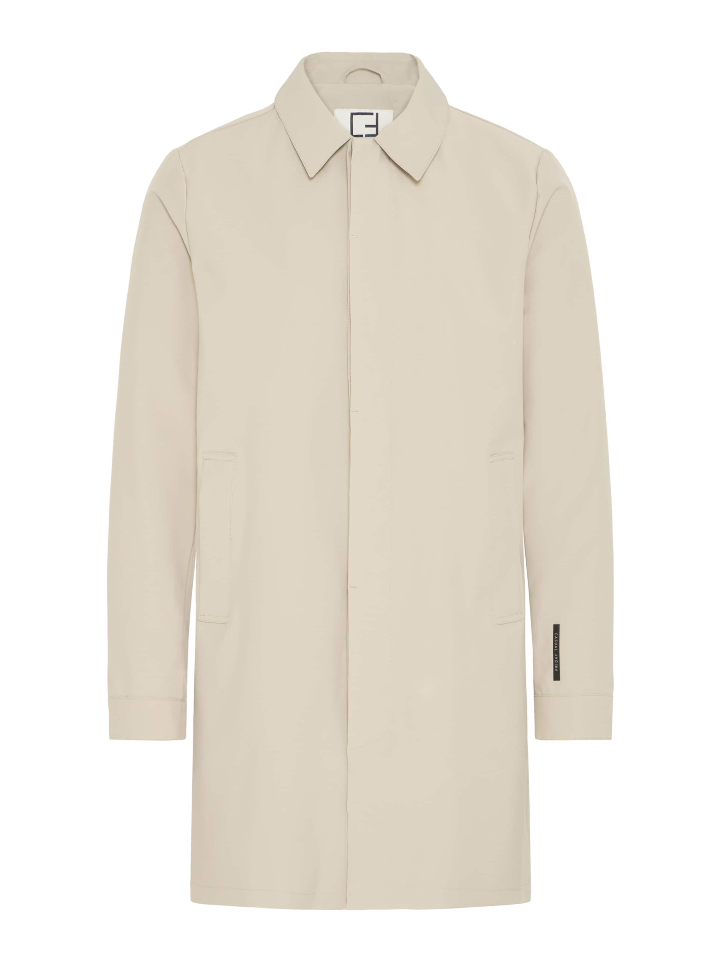 Casual Friday Between-Seasons Coat 'CFEide' in Beige: front