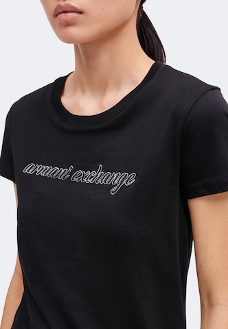 ARMANI EXCHANGE Póló - fekete: elől