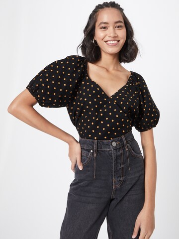 Madewell Shirt 'LANE' in Zwart: voorkant