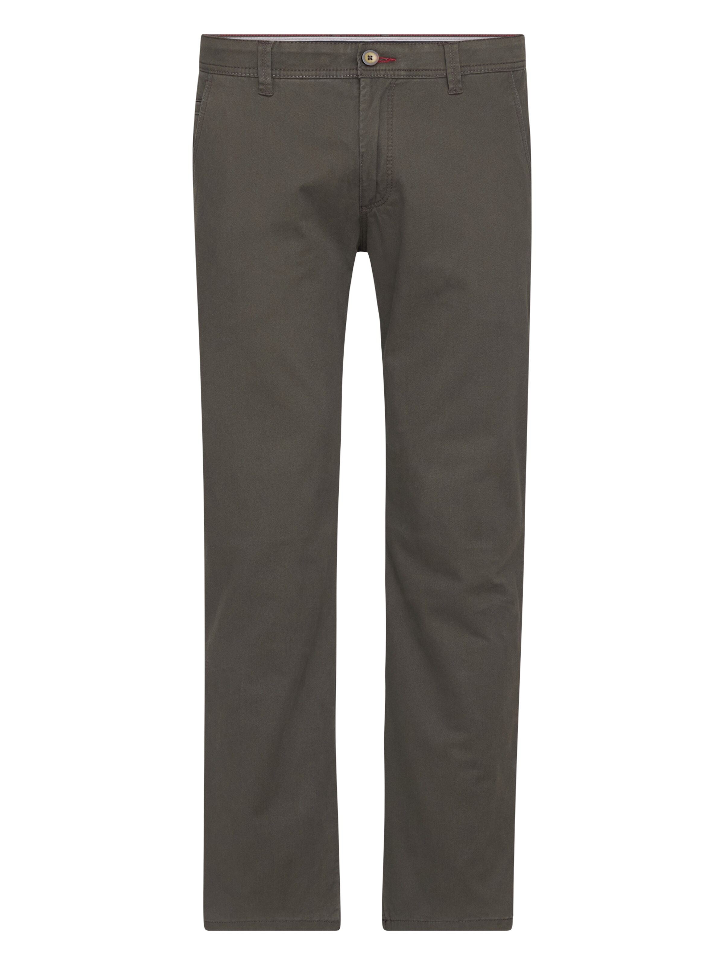 REDPOINT Chino Pants in Green: front