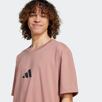ADIDAS SPORTSWEAR - Camisa funcionais 'Z.N.E.' em vermelho