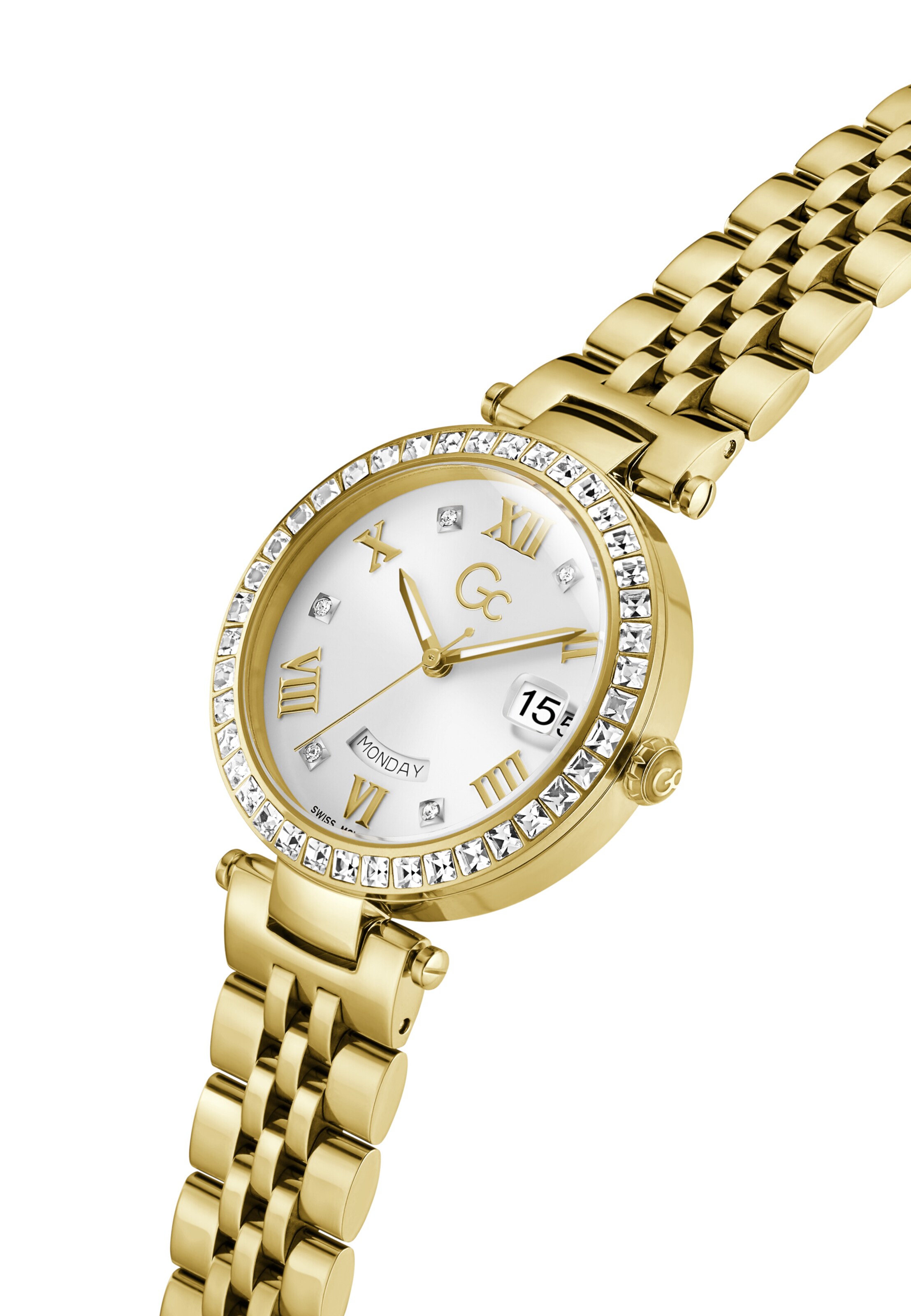 Gc Analog Watch 'Flair Crystal' in Gold