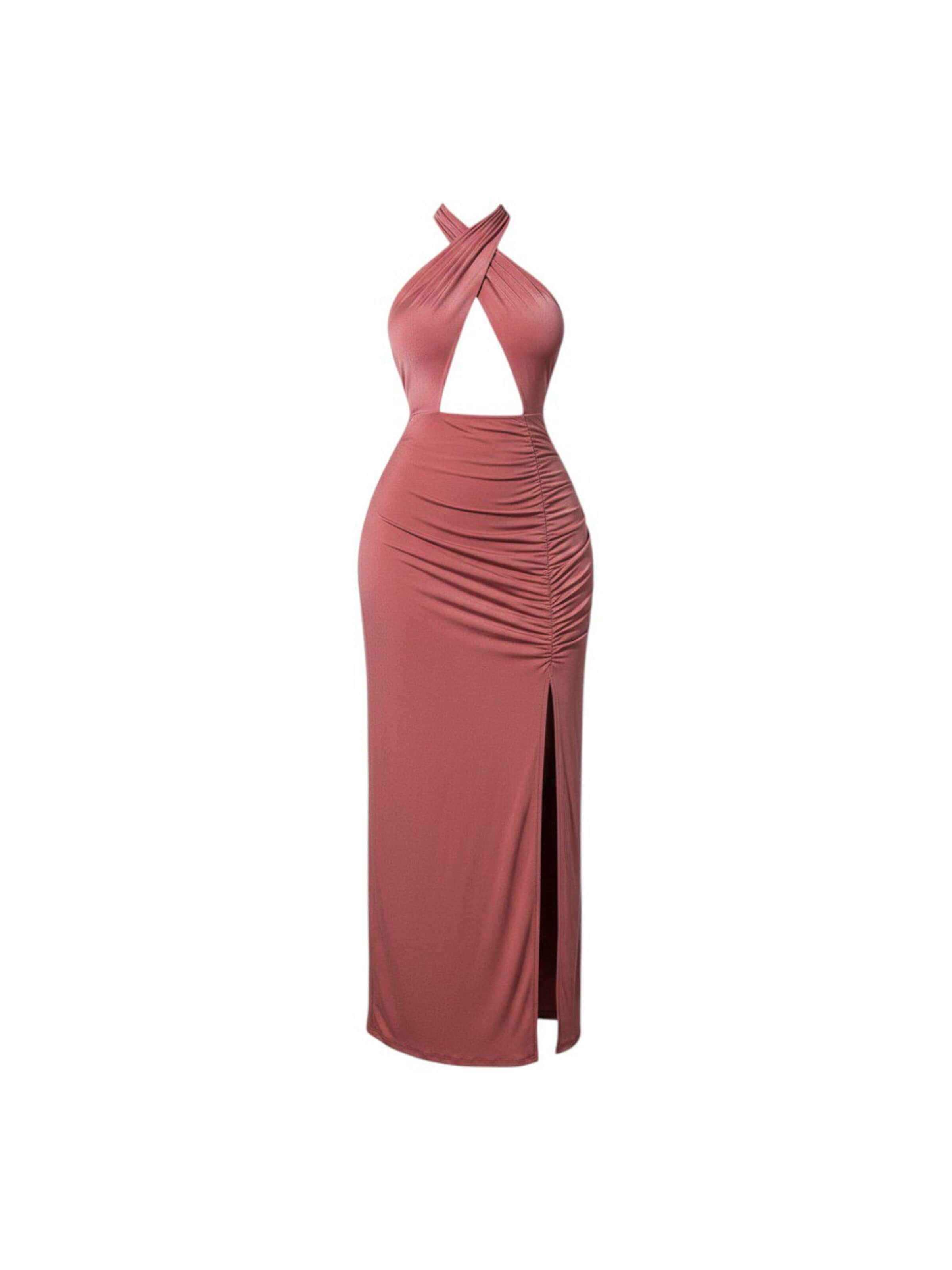 Ocoza Dress in Pink: front