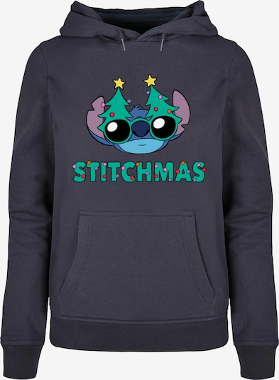 ABSOLUTE CULT Sweatshirt 'Lilo And Stitch - Stitchmas Glasses' in blau / marine / grün / lila, Produktansicht