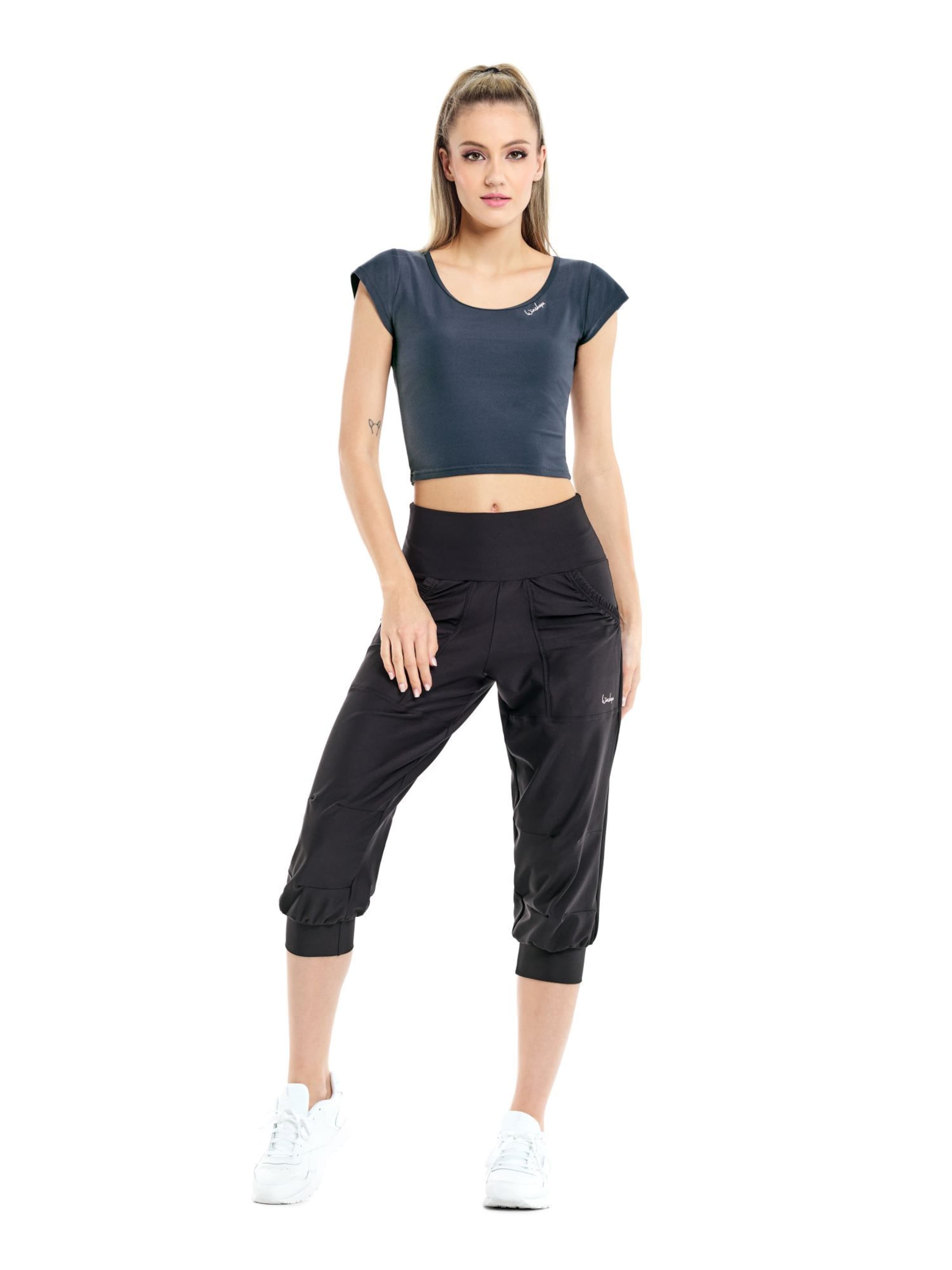 Winshape Tapered Παντελόνι φόρμας ' LEI201C ' σε μαύρο