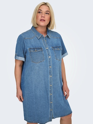 Robe-chemise 'CARLISA' ONLY Carmakoma en bleu : devant