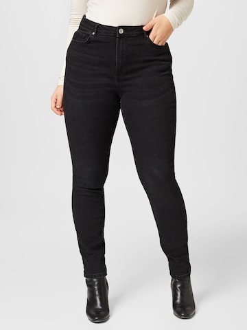 Vero Moda Curve Skinny Fit Дънки 'SOPHIA' в черно: отпред