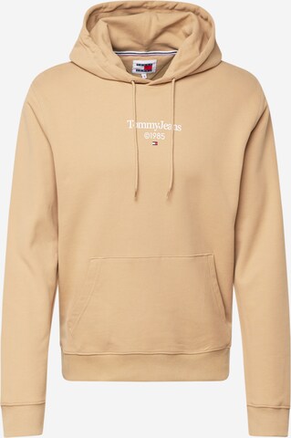 Tommy Jeans - Sweatshirt em bege: frente