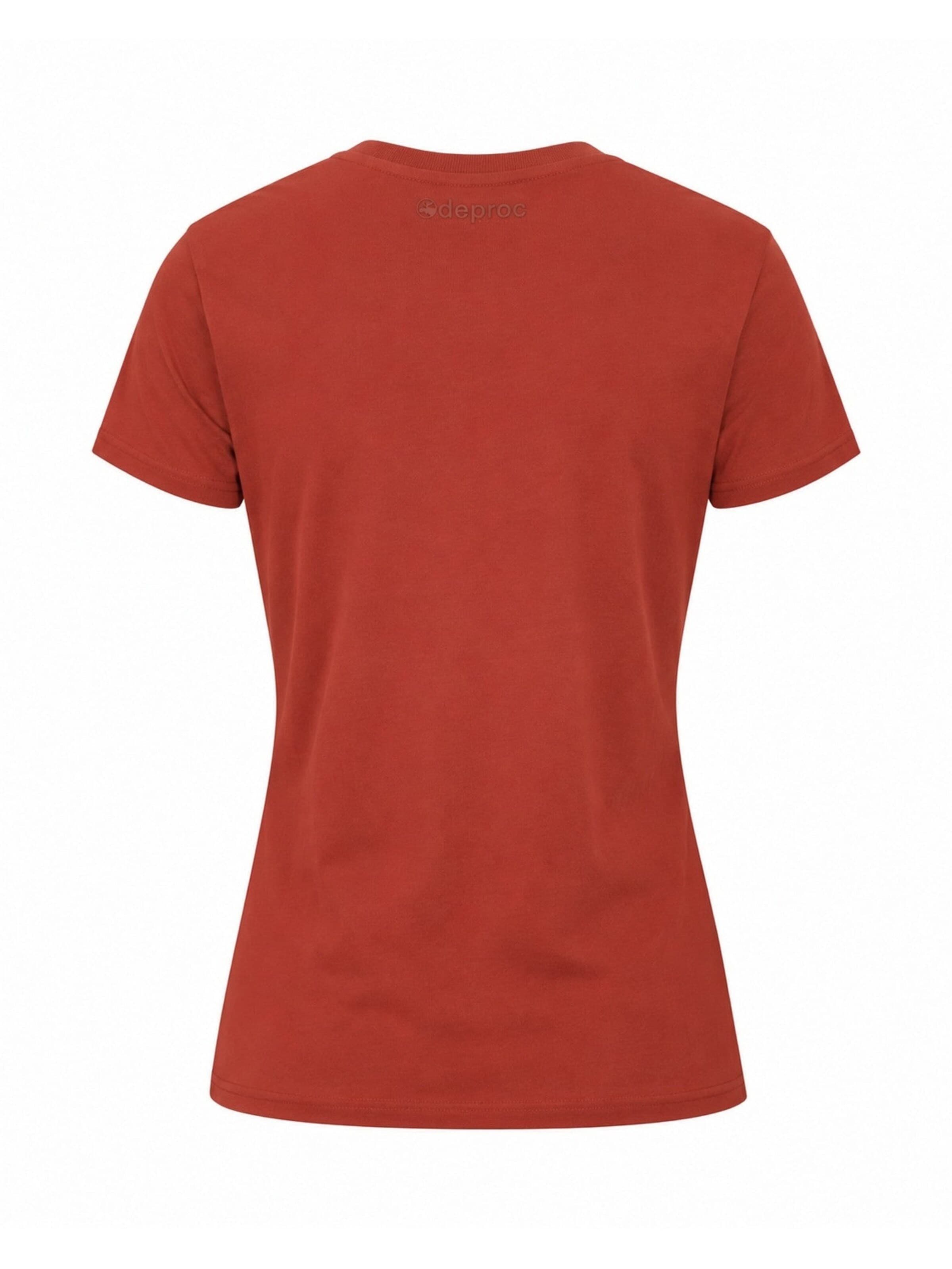 Maglietta 'DEPROC ACTIVE LAGUN Damen T-Shirt' di deproc in rosso