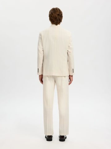 SELECTED Regular Fit Forretningsjakke i hvid