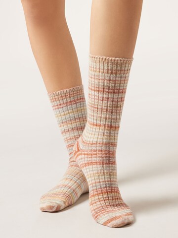 CALZEDONIA Socken in Beige: Vorderseite