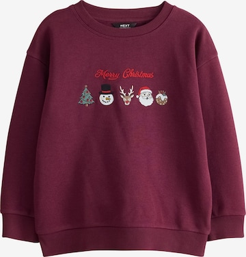 Next Sweatshirt 'Christmas' in Rot: Vorderseite