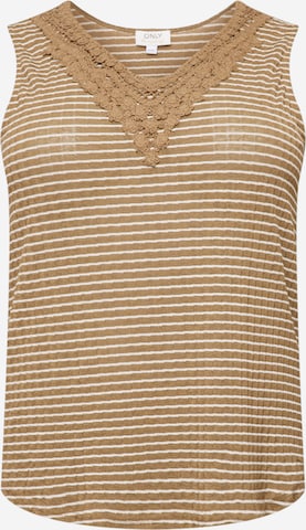 Top 'TANIA' di ONLY Curve in verde: frontale