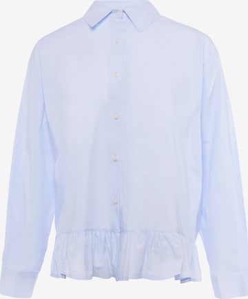 Chemisier usha BLACK LABEL en bleu : devant