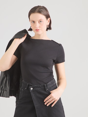 TOMMY HILFIGER Μπλουζάκι σε μαύρο: μπροστά