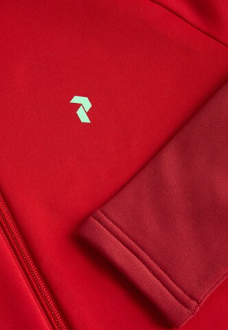 PEAK PERFORMANCE Athletic Fleece Jacket 'Rider' in Red