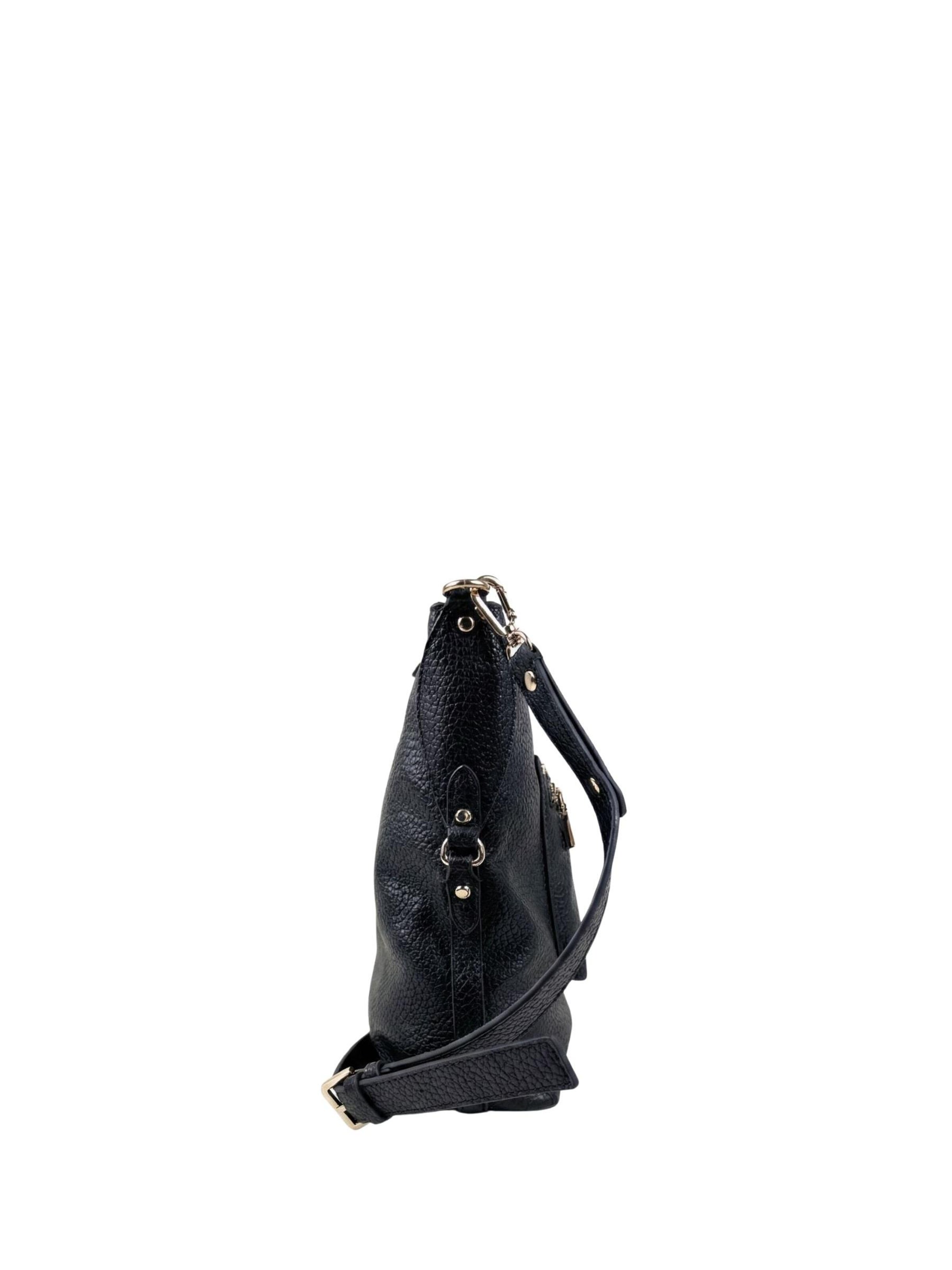 GUESS Ročna torbica 'Guess Sacs à main Silvye Bucket Black' | črna barva