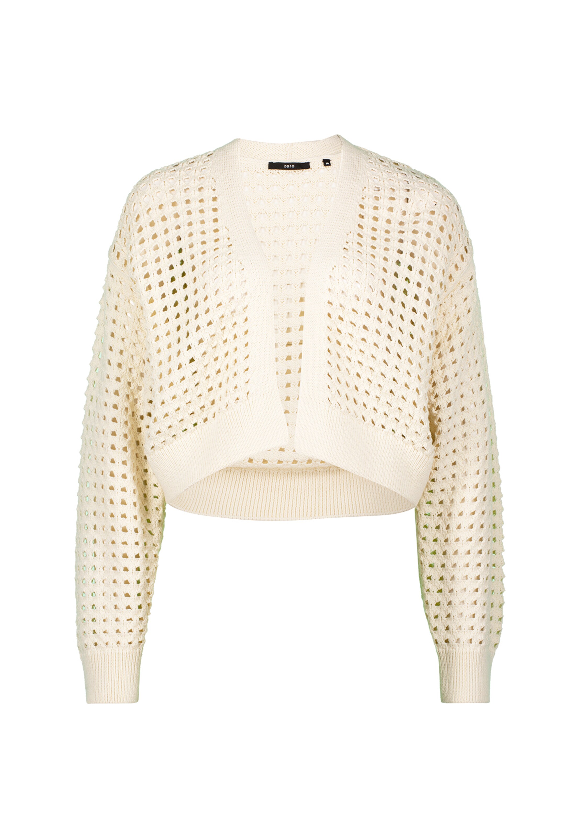 zero Strickjacke in Beige: Vorderseite