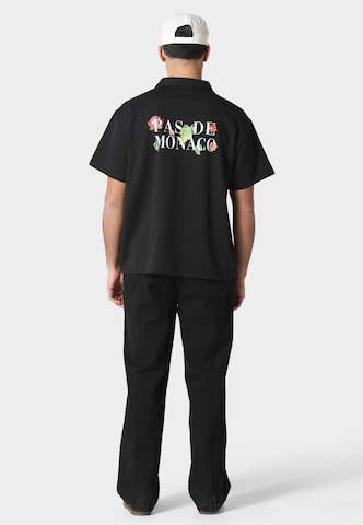 Pas De Monaco Comfort Fit Hemd in Schwarz