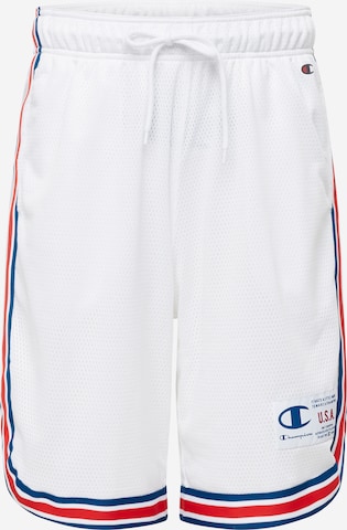 Champion Authentic Athletic Apparel - Calças 'Legacy' em branco: frente