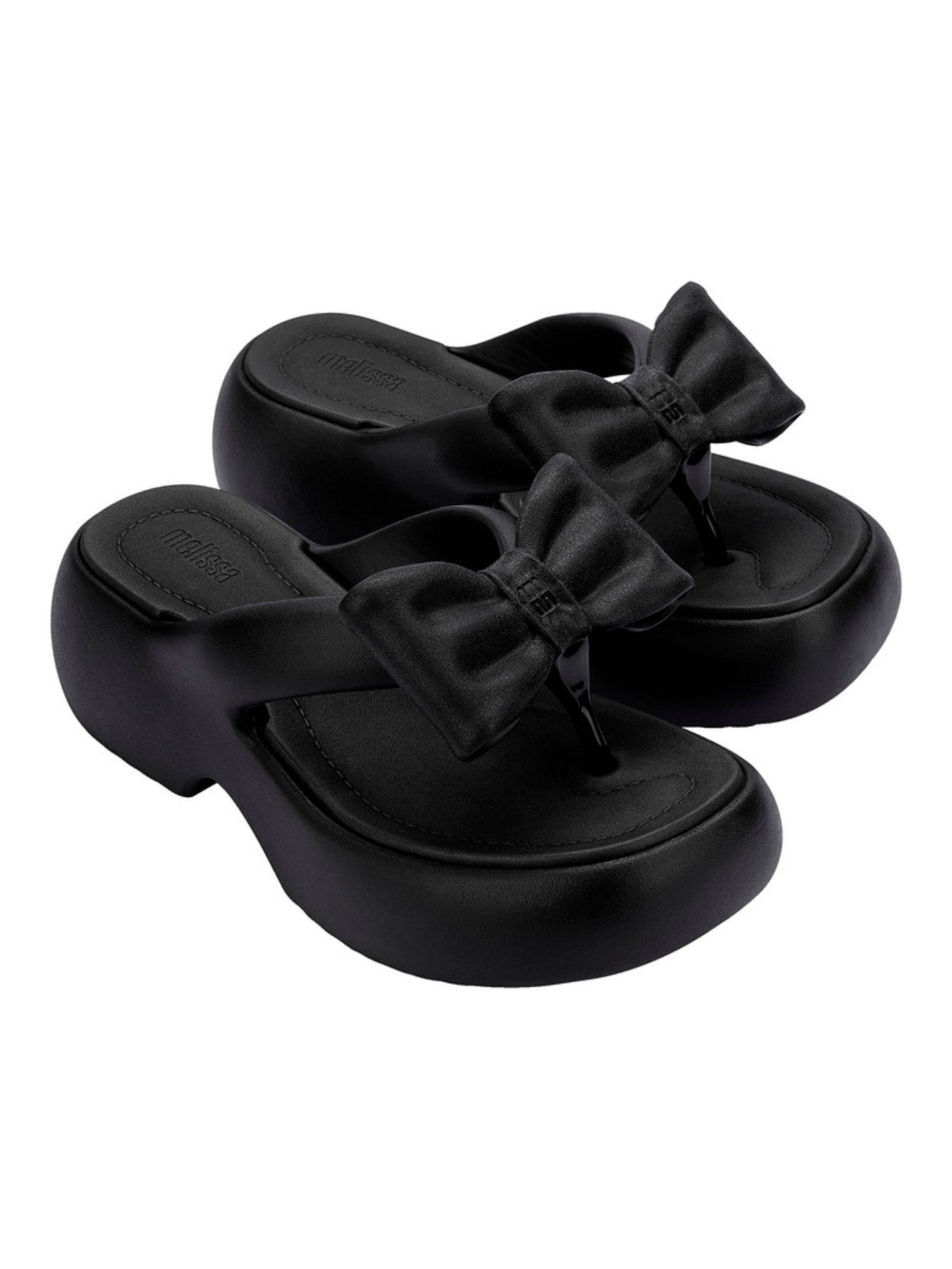 MELISSA Zehentrenner 'Free Fuzzy' in Schwarz