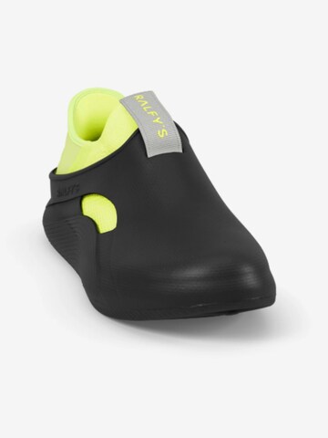 RALFY'S Classic Flats 'N1 Combo' in Yellow: front