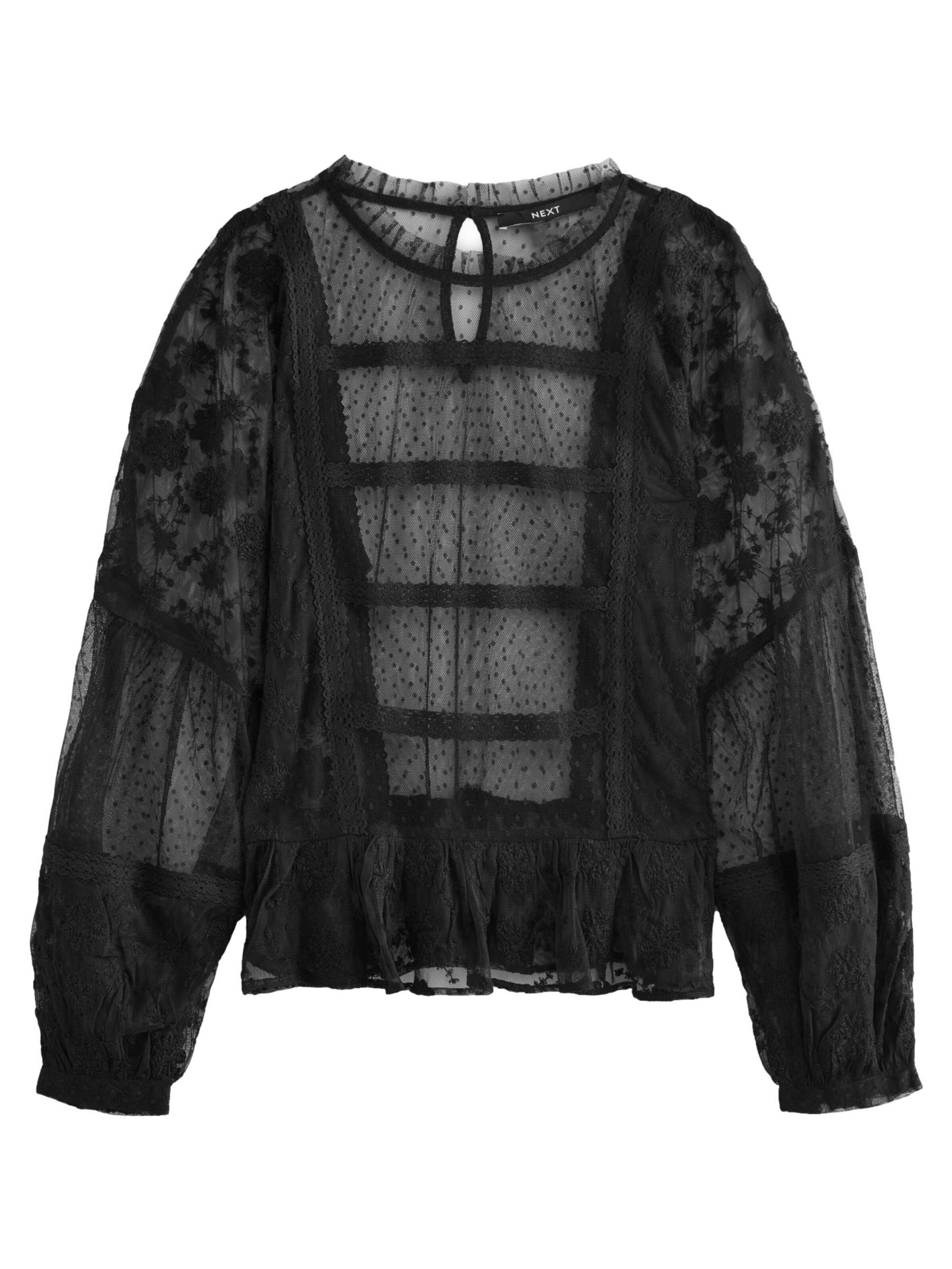 Next Bluse in Schwarz: Vorderseite