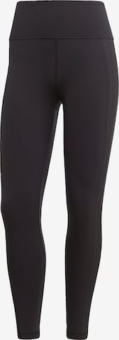 ADIDAS PERFORMANCE Skinny Športne hlače 'Essentials' | črna barva: sprednja stran