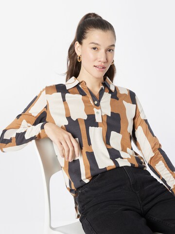 Key Largo Blouse 'COLLAGE' in Brown
