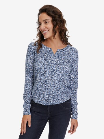 Betty & Co Blusenshirt mit Gummizug in Blau: predná strana