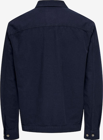 Only & Sons Regular fit Overhemd 'KENNET' in Blauw