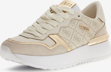 GUESS Matalavartiset tennarit 'VINSA5' värissä beige: etupuoli