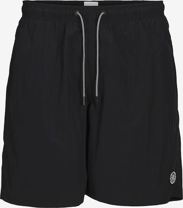 JACK & JONES Plavecké šortky 'KAUAI' – černá: přední strana