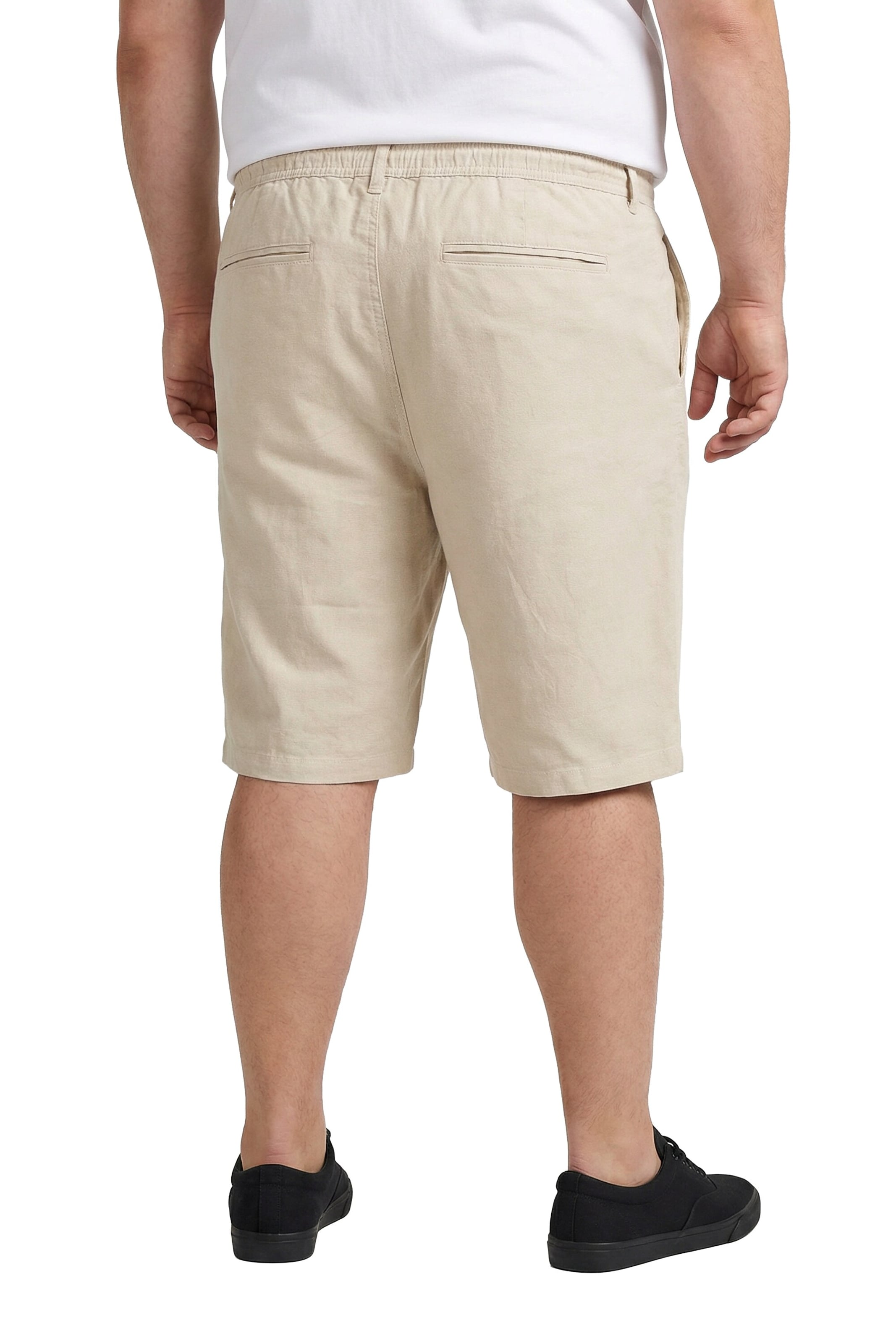 Men Plus Regular Broek in Beige