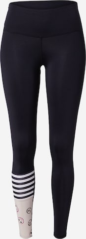 Hey Honey Skinny Workout Pants 'Lucky Clay' in Black: front