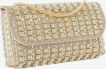 Dune LONDON Clutch 'Elabourate' in Goud: voorkant