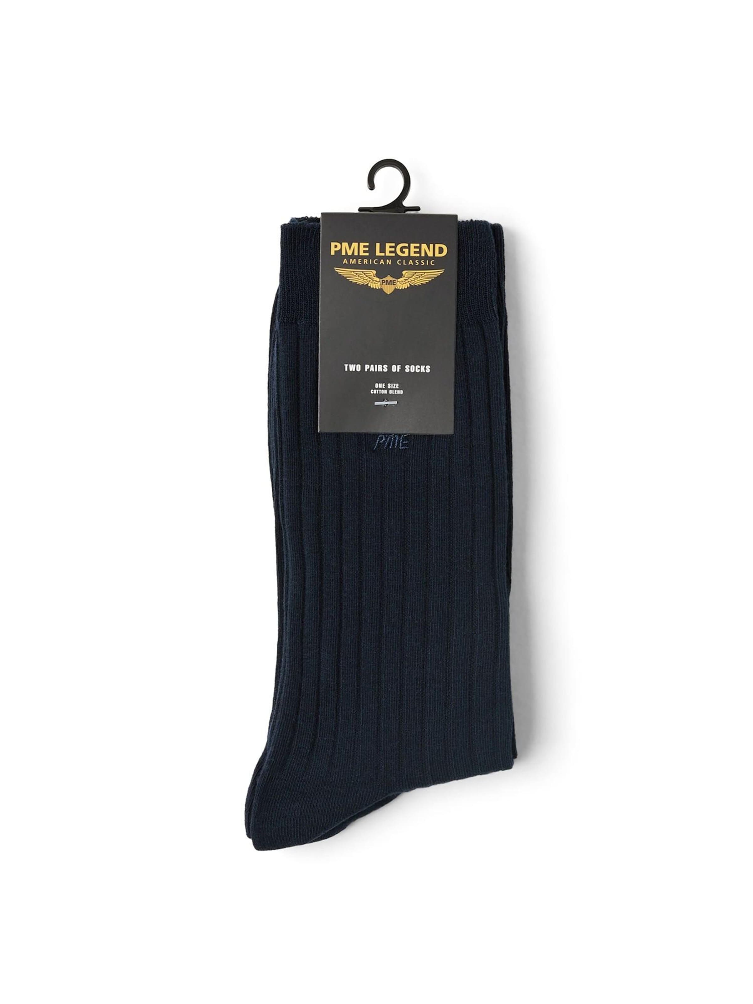 PME Legend Skarpety '2-pack ribbed socks' w kolorze niebieski: przód