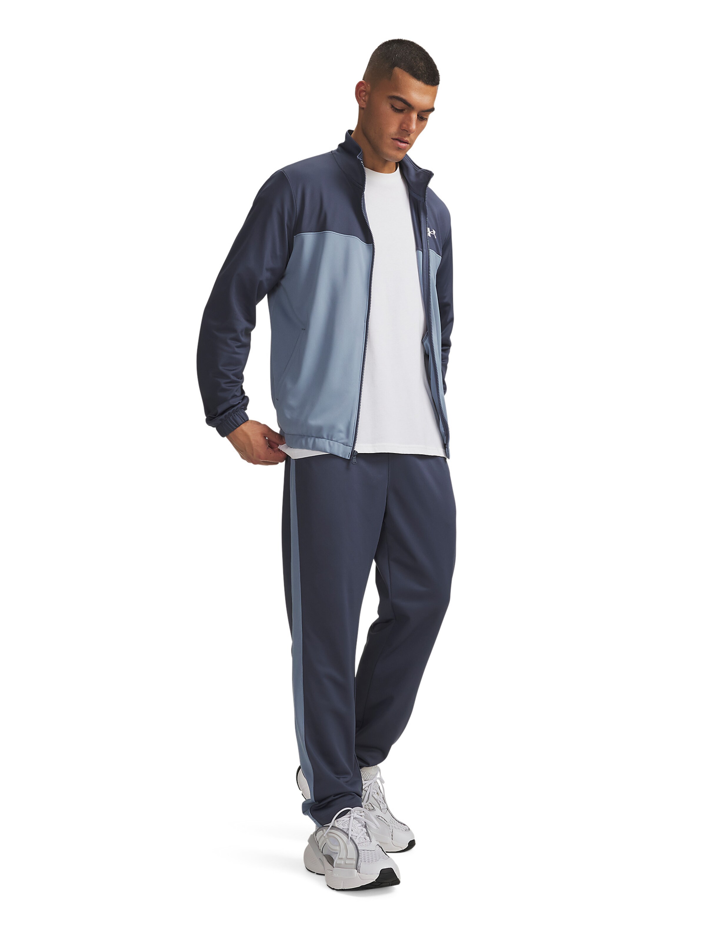 UNDER ARMOUR Tracksuit 'EMEA Novelty' in Grey: front