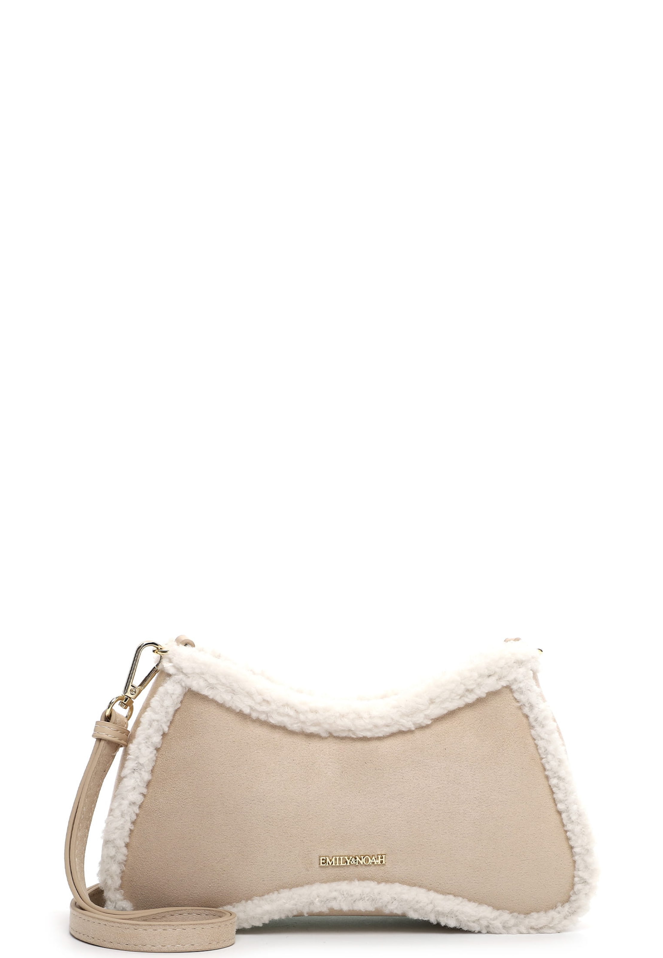 Emily & Noah Crossbody Bag 'Heiderose' in Beige: front