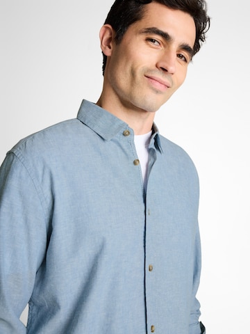 TOM TAILOR Regular Fit Skjorte i blå