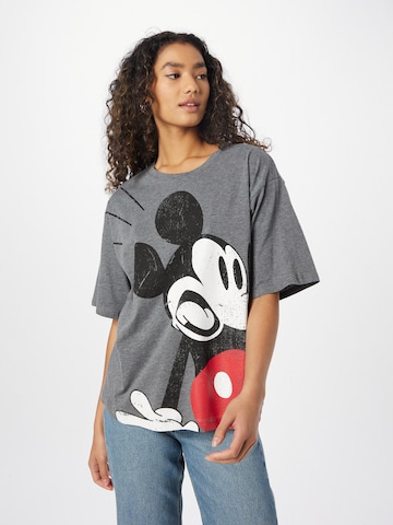 Tricou 'Mickey Mouse' de la Frogbox pe gri: față