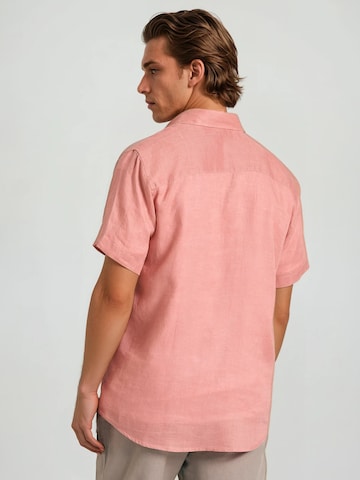 Funky Buddha Regular fit Overhemd in Oranje