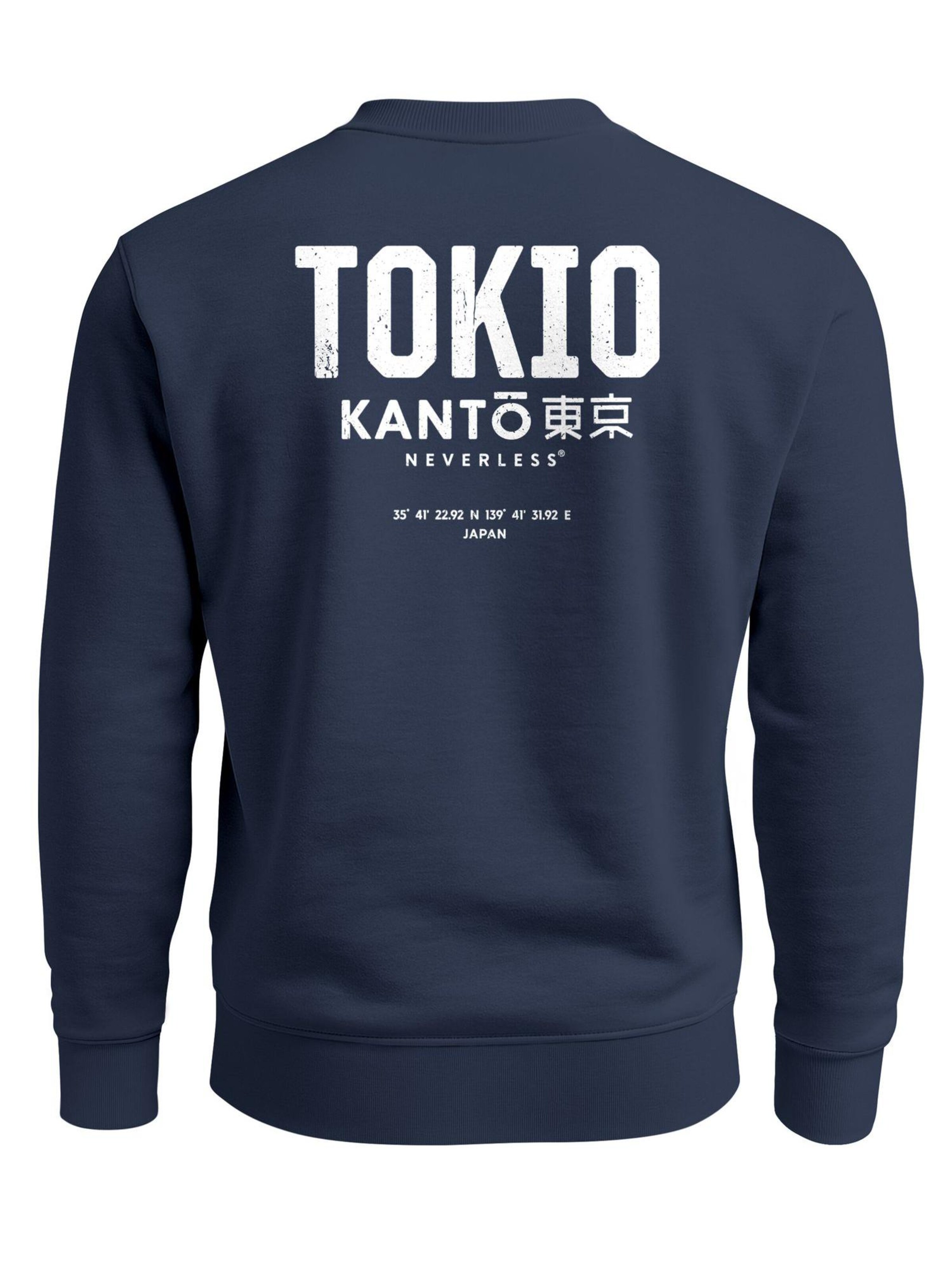 Neverless Sweatshirt 'Tokio' in Blue