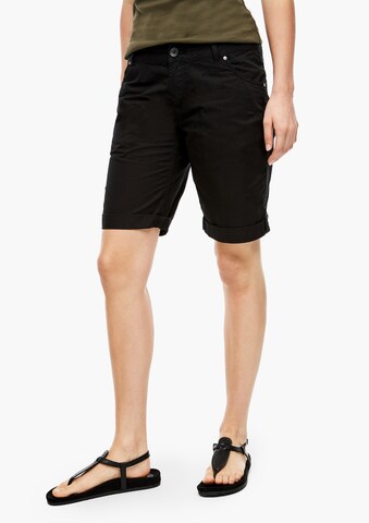 s.Oliver Regular Shorts in Schwarz: predná strana