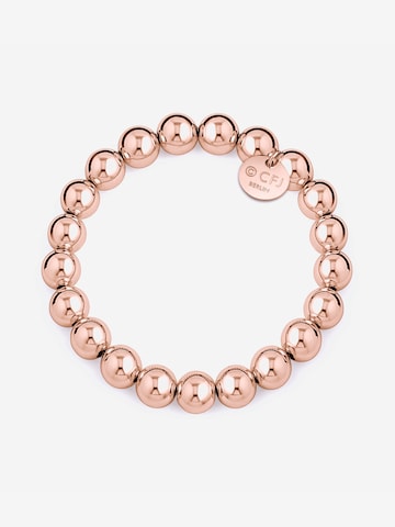 CLASSYANDFABULOUS Jewelry Bracelet 'CLASSYANDFABULOUS Beaded' in Gold: front