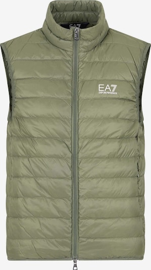 EA7 Emporio Armani Gilet en olive / blanc, Vue avec produit