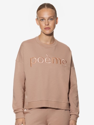 Sweat-shirt 'Rose' Mey en beige : devant