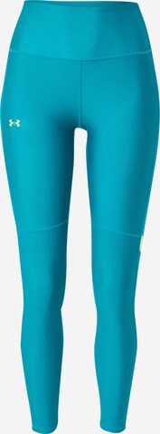 UNDER ARMOUR Skinny Sportbroek in Blauw: voorkant