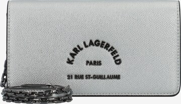 Pochette 'Rsg ' Karl Lagerfeld en argent : devant